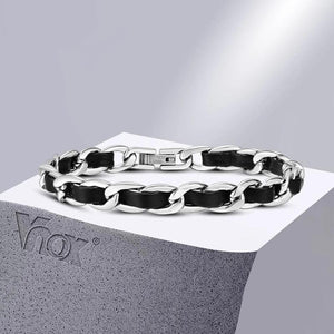 Stylish 7.5MM Stainless Steel Chain Bracelet for Men and Women
