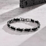 Stylish 7.5MM Stainless Steel Chain Bracelet for Men and Women