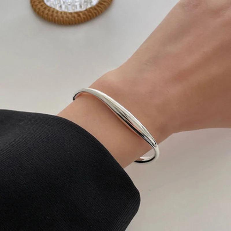 Silver Double Side Heart Stitching Bracelet - Unique Jewelry