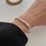 Silver Double Side Heart Stitching Bracelet - Unique Jewelry