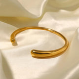 Uworld 316L Geometric Stainless Steel Cuff Bracelet Bangle