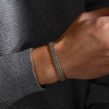 Mesh Link Chain Bracelets for Women Men,Stainless Steel Italian Chain Wristband