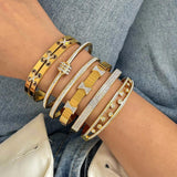 Zircon Stainless Steel Bracelet for Women