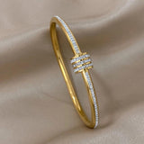 Zircon Stainless Steel Bracelet for Women