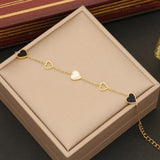 316L Stainless Steel Hollow Heart Bracelet for Women