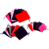 10pcs Velvet Bag Jewelry Pouches Christmas Wedding Favor Gift Drawstring Bags