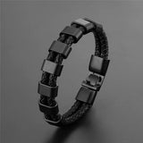 Vintage Leather Bracelet Multilayer Cuff Wristband