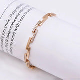 Zircon Square Bracelet Women's Jewelry