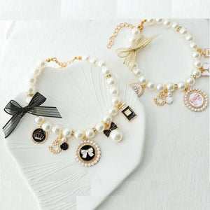 Vintage Pink Bow Pearl Bracelet for Women