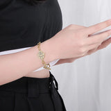Stainless Steel Chain Bracelets For Women - Silver Hamsa Pendant Jewelry
