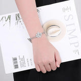 Stainless Steel Chain Bracelets For Women - Silver Hamsa Pendant Jewelry