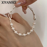 Pearl Half Bangle Bracelet Beauty Jewelry Girl Gift