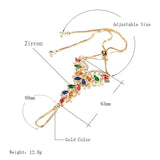 Kinel Indian Zircon Bracelet Vintage Wedding Jewelry