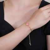 Lucky Five Leaves Flower Bracelet Zircon Adjustable Bracelet