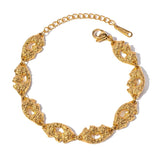 18K Plated Stainless Steel Lips Bracelet