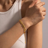 18K Plated Stainless Steel Lips Bracelet