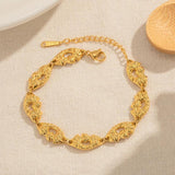 18K Plated Stainless Steel Lips Bracelet