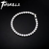Micro Tennis Bracelet Hip Hop Bling Iced Out CZ Jewelry