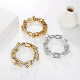 Chunky Thick Chain Choker Necklace Steampunk Acrylic Resin Party Jewelry Collar