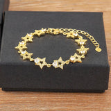 Nidin Zircon Chain Bracelet Adjustable Jewelry For Women