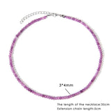 Lapis Lazuli Bead Necklace Choker Clavicle Chain Bohemian Jewelry Gift