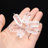 Clear Quartz Hexagonal Prism Pendant Natural Stone DIY Jewelry