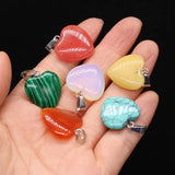 Peach Heart Pendant DIY Jewelry Making 20x20mm