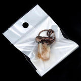 Natural Stone Crystal Bronze-Coloured Pendant for DIY Necklace