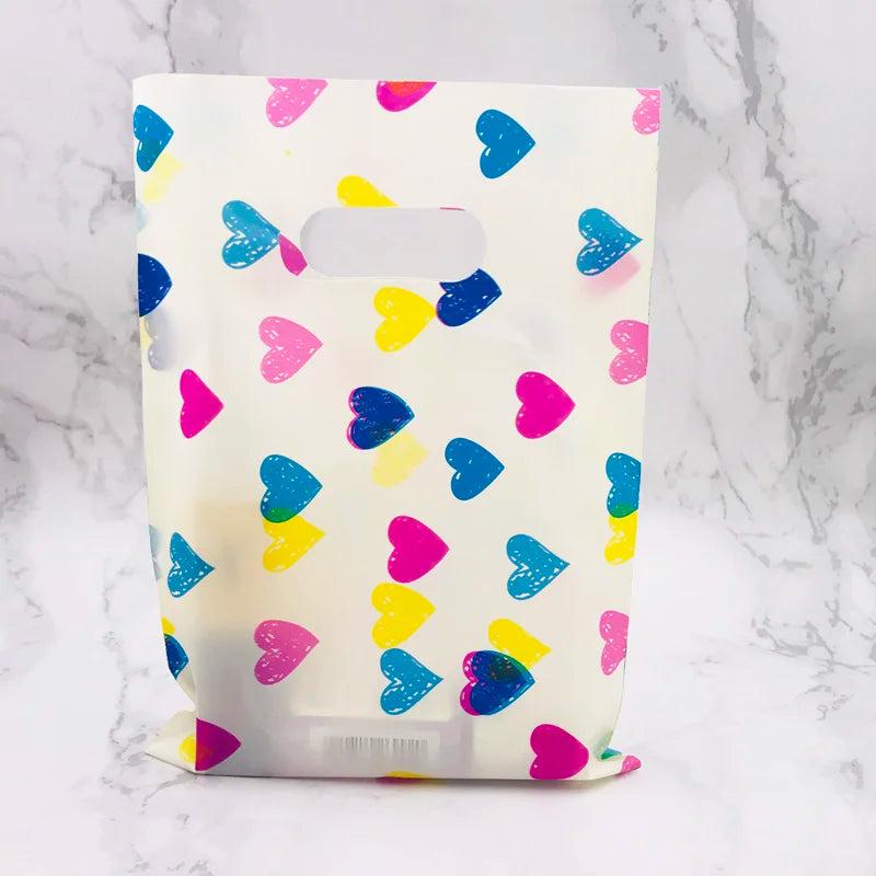 Plastic Bag With Handle 15x20cm Christmas Wedding Gift