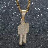 Billie Eilish Twisted Zirconia Hip Hop Necklace