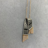 Stainless Steel Kufiya Shape Pendant Necklaces Scarf Pendant Chain Necklace