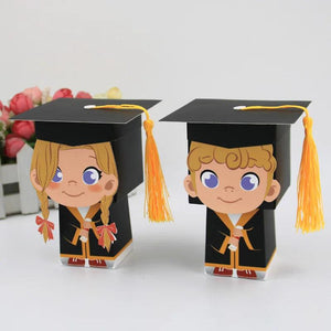 6Pcs Doctor Hat Cap Candy Box Graduation Party Favors