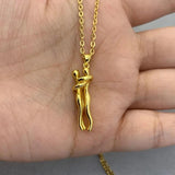 Couple Hugging Pendant Necklaces Valentine Jewelry Gift