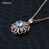 Hollow Flower Statement Necklaces Pendants Woman Collar Chokers