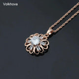 Hollow Flower Statement Necklaces Pendants Woman Collar Chokers