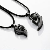 Stainless Steel I Love You Magnetic Couple Necklace Heart Shape