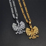 Poland Symbol Eagle Pendant Necklace Polska Poles Jewelry