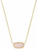 Gold-plated Emerald & Turquoise Geometric Pendant Necklace