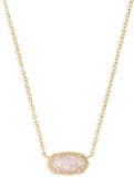 Gold-plated Emerald & Turquoise Geometric Pendant Necklace