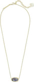 Gold-plated Emerald & Turquoise Geometric Pendant Necklace