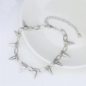 Unisex Rock Goth Vintage Chain Necklaces Spike Rivet Choker