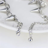 Unisex Rock Goth Vintage Chain Necklaces Spike Rivet Choker
