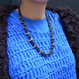 Unisex Rock Goth Vintage Chain Necklaces Spike Rivet Choker