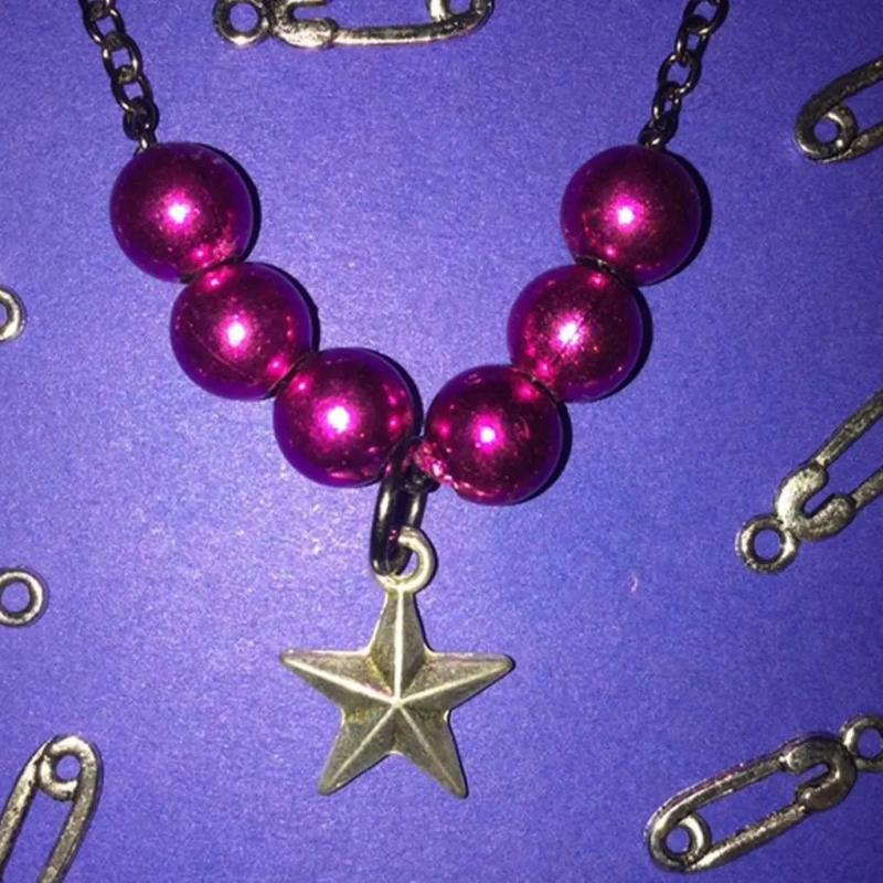 Pearl Star Stainless Steel Necklace Spice Girl Small Jewelry