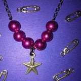 Pearl Star Stainless Steel Necklace Spice Girl Small Jewelry