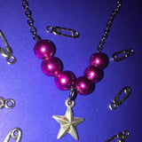 Pearl Star Stainless Steel Necklace Spice Girl Small Jewelry