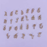 Hip Hop 26 Initials Letter Pendant A-Z Alphabet CZ Zircon Necklace Earrings