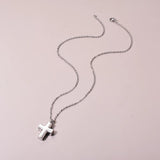 Unisex Cross Locket Ashes Urn Necklace Keepsake Screw Religious Cross Pendant