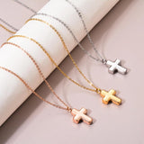 Unisex Cross Locket Ashes Urn Necklace Keepsake Screw Religious Cross Pendant