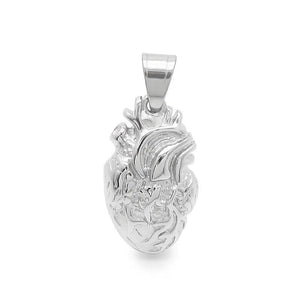 Heart Pendant Necklace for Men Couple's Gift Stainless Steel Jewelry